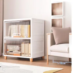 JD FRESH 2 Tier Foldable Plastic Rack for Storage 