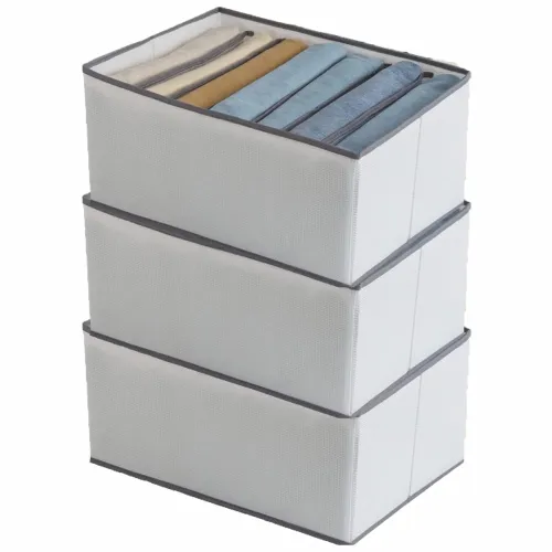 Image of JD FRESH 3-Piece Fabric Wardrobe Organizer – White