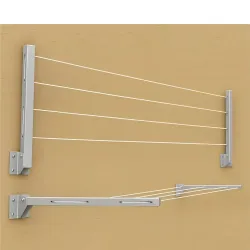 JD FRESH Metal Foldable Wall Mount Cloth Drying Stand with 30 Fee