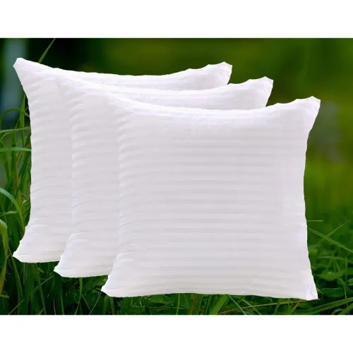 Image of JDX Soft Fiber Bombay Dyening White Cushion 18X18-Inches Set of 3