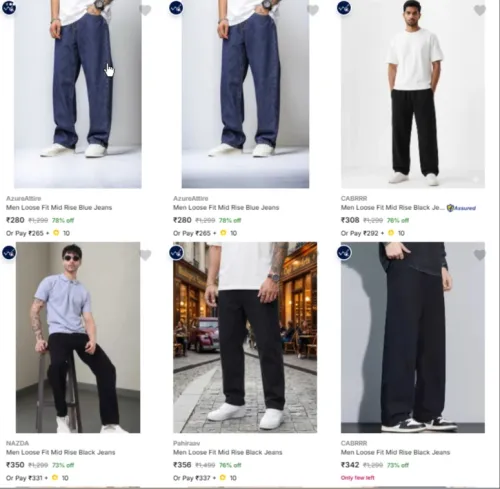 Image of Jeans at minimum 72% Discount