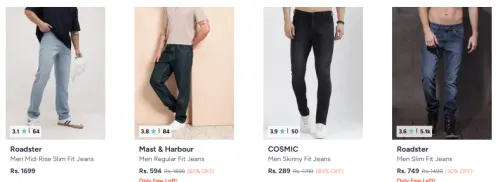 Image of Jeans For Men Starting @ ₹289