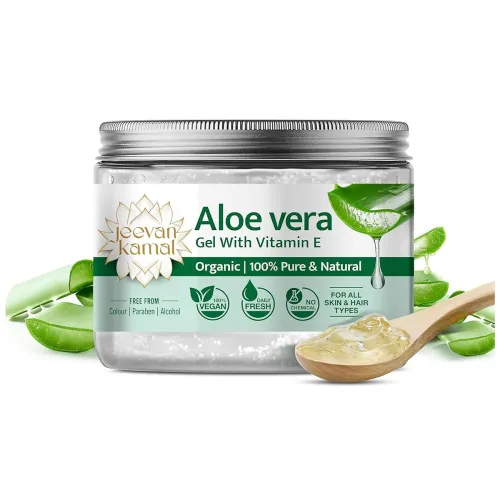 Image of Jeewan Kamal Aloe Vera Gel for Face, Skin & Hair, 300g, Herbal, Natural