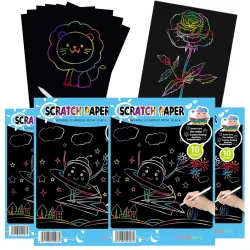 JELLYBABY Scratch Art Sheets (Pack of 4)