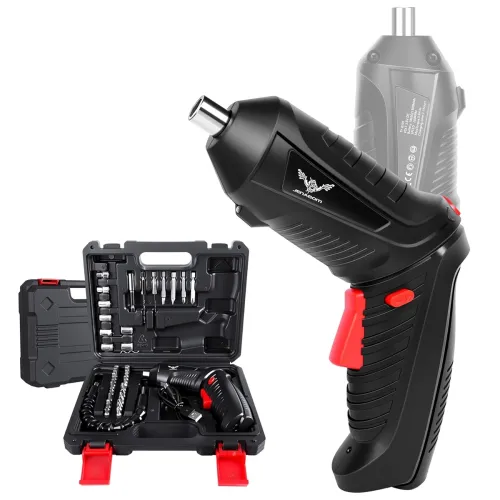 Image of JENABOM 3.6V Cordless Electric Screwdriver - 47 Pcs