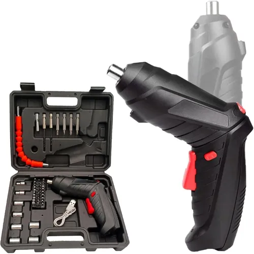 Image of JENABOM 47-in-1 Electric Screwdriver Set – Cordless, Rechargeable, Black