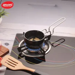Jensons Non Stick Tadka Pan 500 ml Black