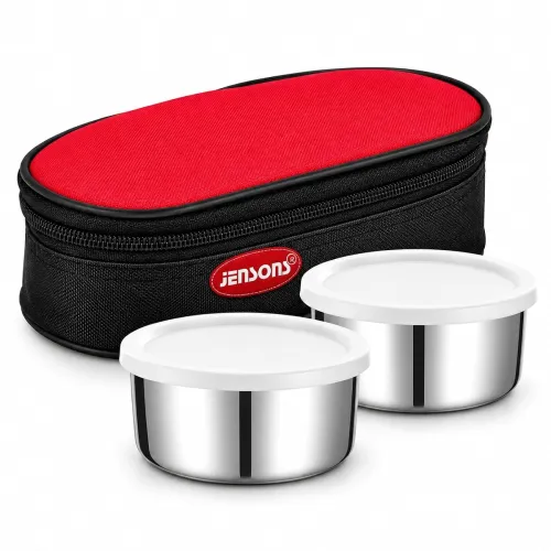 Image of JENSONS Premium Essence Stainless Steel Lunchbox 3pc Set