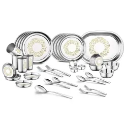 Jensons Stainless Steel Dinner Set | Heavy Gauge Stainless Steel Dinner Set