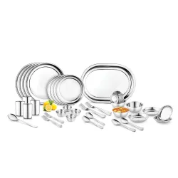 Jensons Stainless Steel Dinner Set | Heavy Gauge Stainless Steel Dinner Set