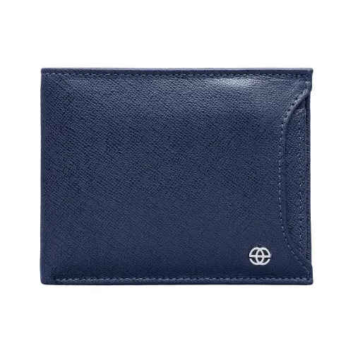 Image of Jeryll Navy Blue RFID Bi-Fold Wallet