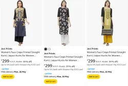 Jevi Prints Womens Kurtis at minimum 90% Discount
