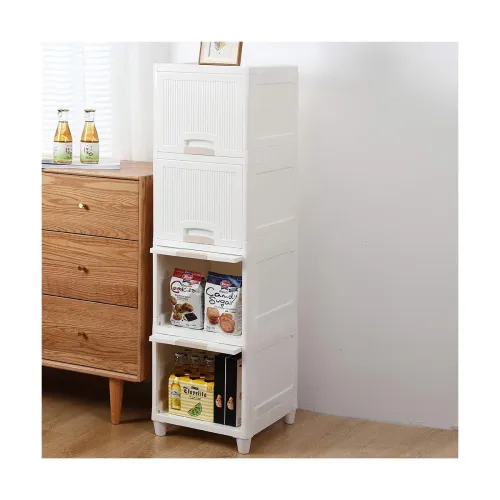Image of JEYANG Plastic Cupboard for Clothes 4 Tier