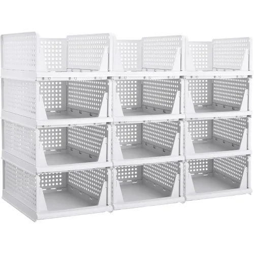 Image of JEYANG Stackable & Foldable Wardrobe Clothes Organizer