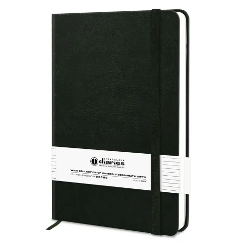 Image of Jhingalala PU Leather Finish Hard Bound Diary Notebook with Elastic Closure