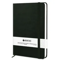 Jhingalala PU Leather Finish Hard Bound Diary Notebook with Elastic Closure