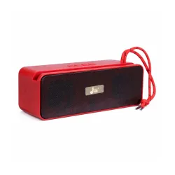 JHN Power Sound 10W Portable Bluetooth Speaker with FM Radio, Heavy Bass Wireless Speaker, Type-C Fast Charging, USB & TF Card Support, 6 Hours Playtime, Portable Bluetooth Speakers (Red)