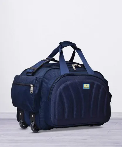 Image of Jholawala 65L Heavy Duty Strolley Duffel Bag (Blue)