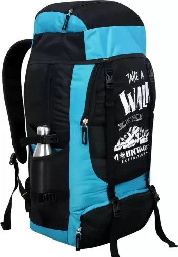 Image of Jholawala Adventure 60L Waterproof Rucksack (Black, Peach)