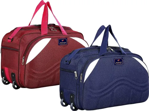Image of Jholawala (Expandable) Trolley Travel Duffle Bag with Wheels\ Duffel with Wheels