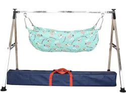 ORJILO Baby Cradle jhula With Cotton Mosquito net hammock 