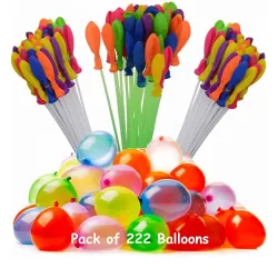Jiada Automatic Fill and Tie Magic Water Balloons for Holi - Multicolour