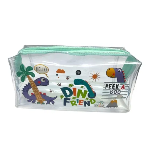 Image of JIADA Stationary Transparent Pouch with Zipper Multi-Purpose Bag