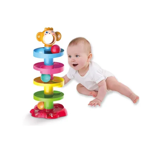 Image of JIADA Swirl Ball Ramp Educational Toy Puzzle Rolling Ball