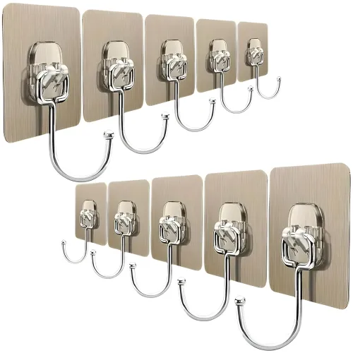 Image of JIALTO 10 PCS Large Adhesive Hooks