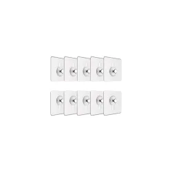 JIALTO 10 Pcs Self Adhesive Wall Hooks