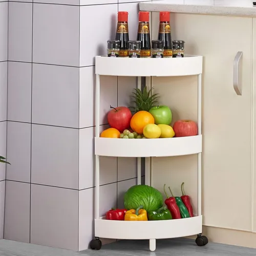 Image of JIALTO 3 Tier Kitchen Trolley Rack