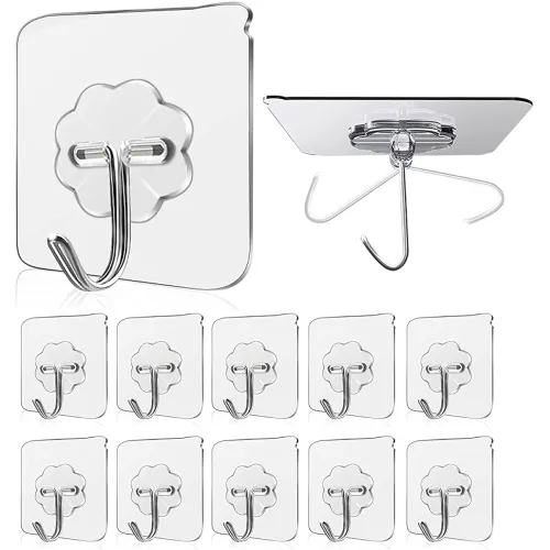 Image of JIALTO Adhesive Hooks Kitchen Wall Hooks