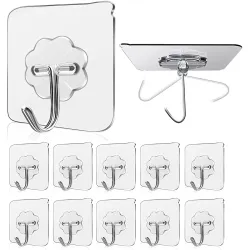 JIALTO Adhesive Hooks Kitchen Wall Hooks