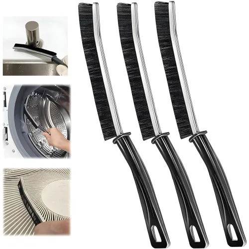Image of JIALTO Bathroom Cleaning Brush Set – 2 Pcs Hard Bristle Gap, Tile & Crevice Cleaner- Toilet, Kitchen, Stove, Basin & Win
