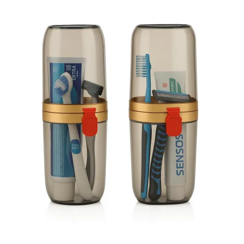 Image of JIALTO Capsule Shape Travel Toothbrush Holder2 Pcs