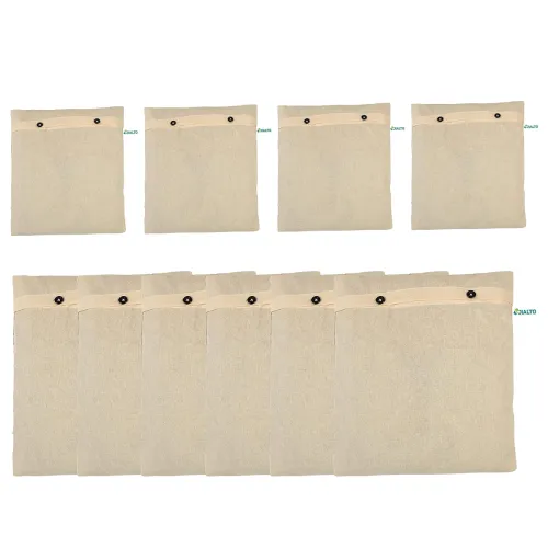 Image of JIALTO Pack Of 10 Cotton Saree Cover 