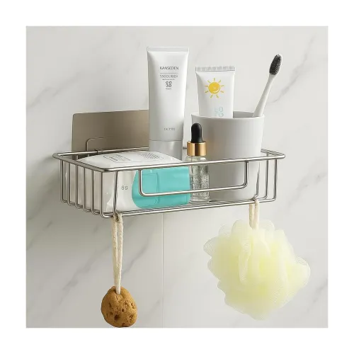 Image of JIALTO Stainless Steel Self-Adhesive Bathroom Organiser