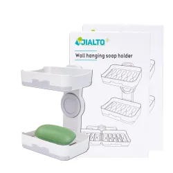 JIALTO Wall-Mounted Double Layer Soap Holder