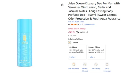 Image of Jiden Ocean-X Luxury Deodorant for Men.