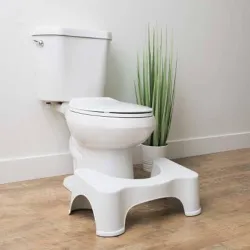 JIGSHTIAL Plastic Toilet Foot Supporter Stool