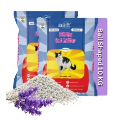 JiMMy Pet Products Clumping Bentonite Cat Litter Sand Lavender Scented Litter Sand for cat