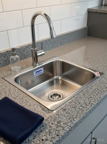 Image of Jindal steel 24x18x9 Vessel Sink (Silver)