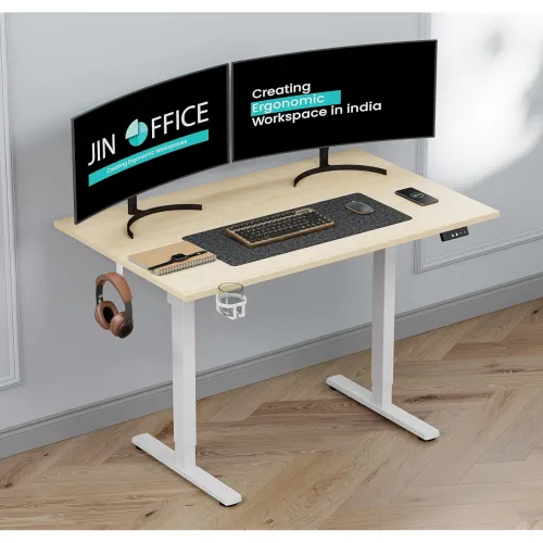 Image of JIN OFFICE Electric Height Adjustable Desk Light