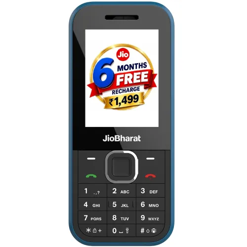 Image of JioBharat B2 4G Keypad Phone with 6 Months Free Recharge | Safety Shield Feature