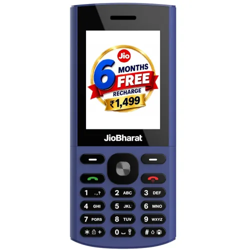 Image of JioBharat B3 4G Keypad Phone with 6 Months Free Recharge | Safety Shield Feature