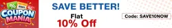 JioMart Coupons: Flat 10% Discount.
