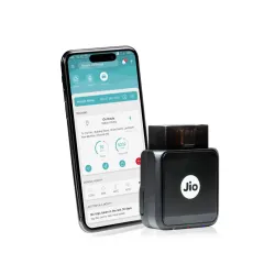 JioMotive OBD GPS Tracker & Wi-fi Router | 4G eSIM Plug n Play | Instant On / Off, Geo Fencing Alerts | 1 Year Free Subs