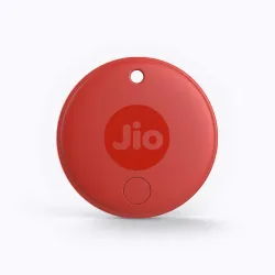 JioTag (2nd Generation) (Red) - Android or iOS Compatible IP64 Rated Worldwide Item Finder for Keys, Wallets, Luggage, Gadgets and More |1+1 Year Battery | No SIM Needed