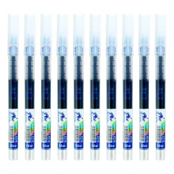 JITO 0.5mm Fine Tip Roller Pen, Blue Ink - Pack of 20 (10x2)