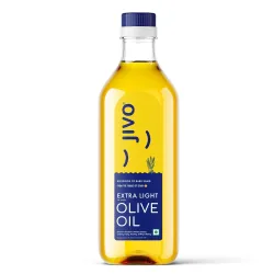 Jivo Extra Light Olive Oil 1 Litre | Imported from Spain | Versatile Olive Oil for Indian Cooking| High in MUFA with Balanced Omega-3 & 6 | Zero Trans Fat & Cholesterol | Light Oil for Marin...